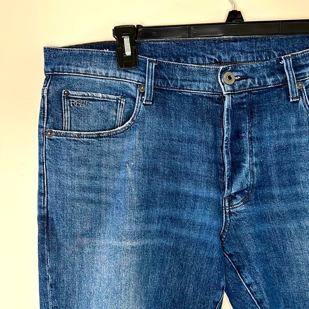 Straight Tapered 36/32 - G-Star RAW - 99% Ctn 1% elastic - medium blue